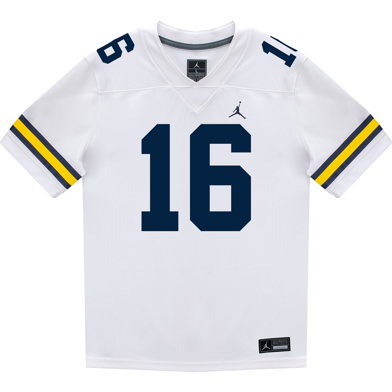 Michigan Wolverines #16 Jo'Ziah Edmond Student Athlete White