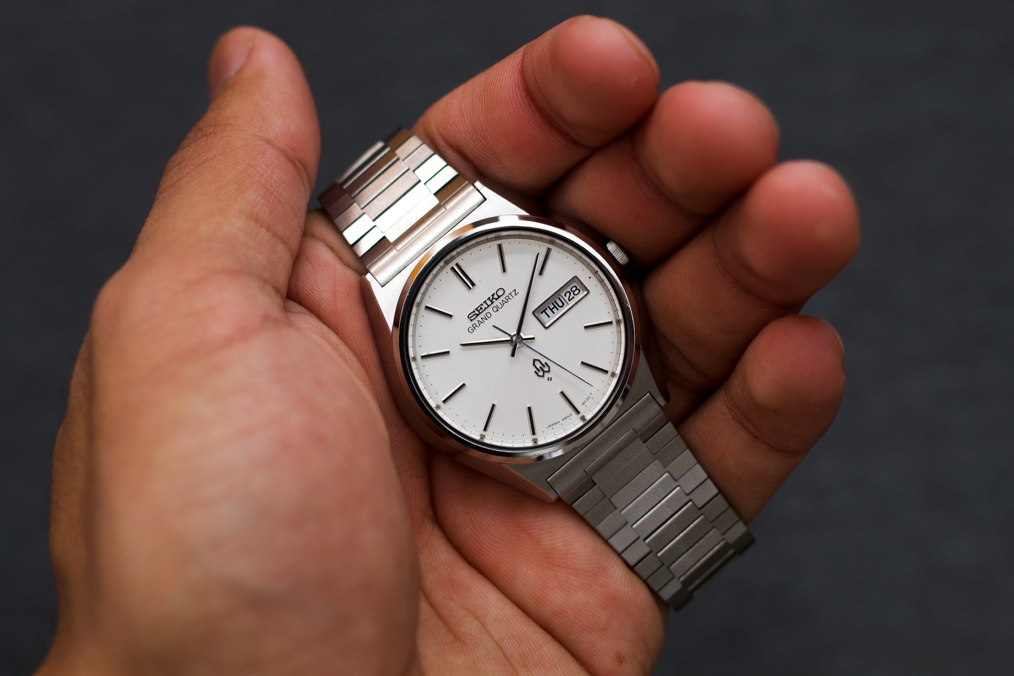 1975 'Baby Grand Seiko' Grand Quartz Seiko Brilliant Silver