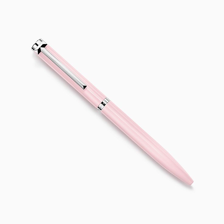 ティファニー T ボールペン ブラス モルガナイト カラー ラッカー