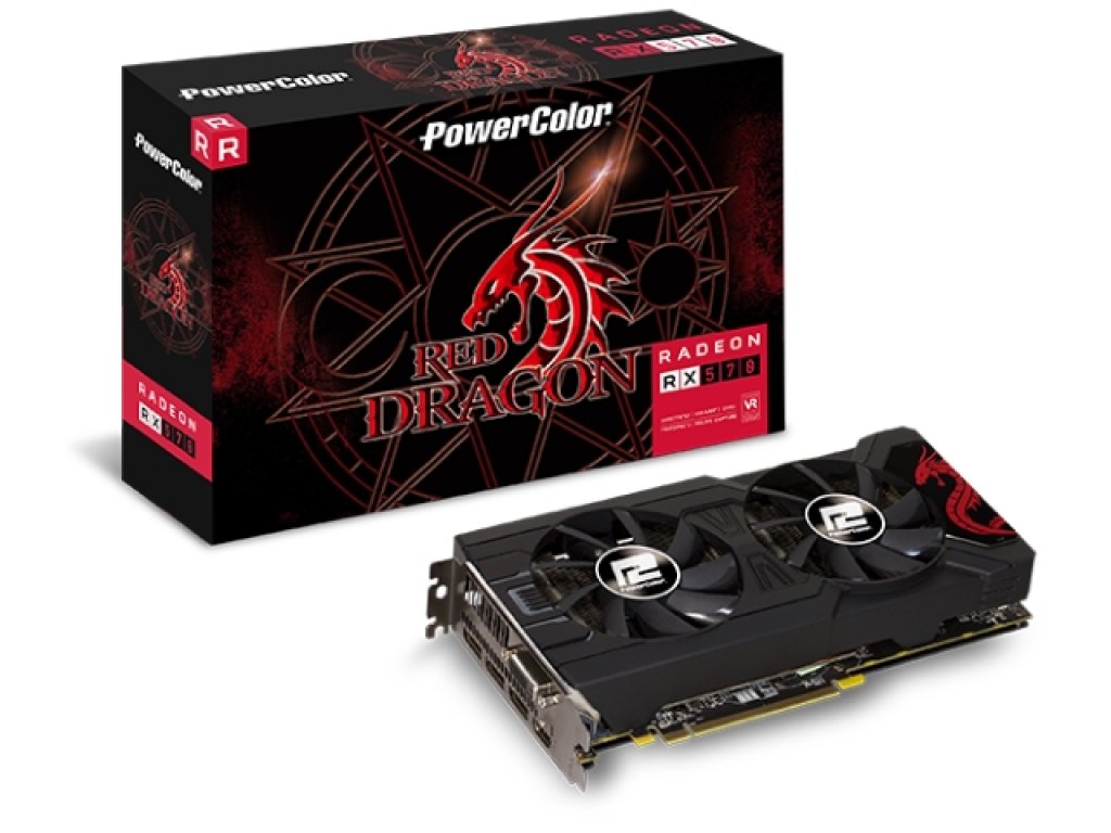 PowerColor RED DRAGON RADEON RX 570 8GB GDDR5 (AXRX 570 8GBD5-3DHD
