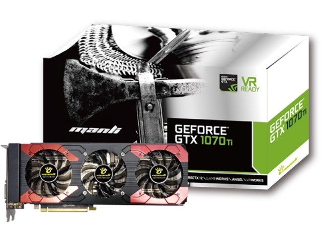 Manli Manli GeForce GTX 1070Ti with Triple Cooler (M-NGTX1070TI