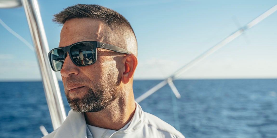 Costa Spearo XL XXL (59-17) with Blue Mirror lenses and Matte