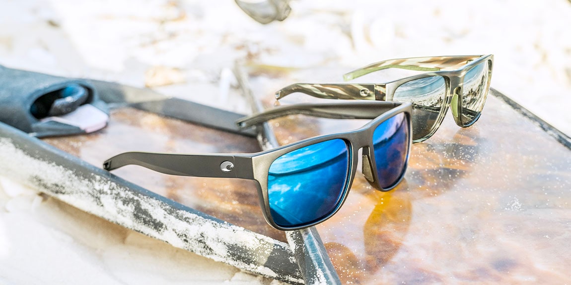 Costa Spearo XL XXL (59-17) with Blue Mirror lenses and Matte