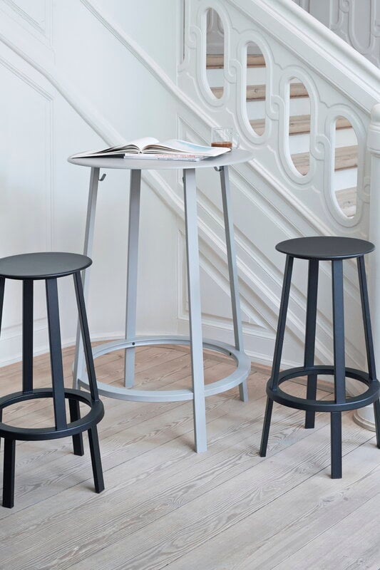 HAY Revolver bar stool, 76 cm, black | Finnish Design Shop