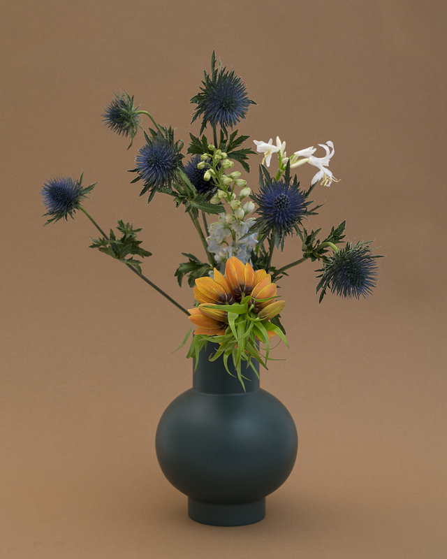 Raawii Strøm vase, green gables | Finnish Design Shop