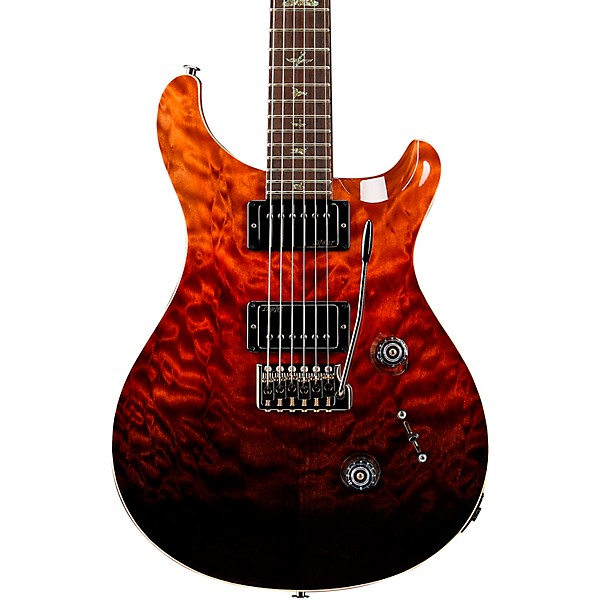 Platinum PRS Wood Library Custom 24 Electric Guitar - Fire Red