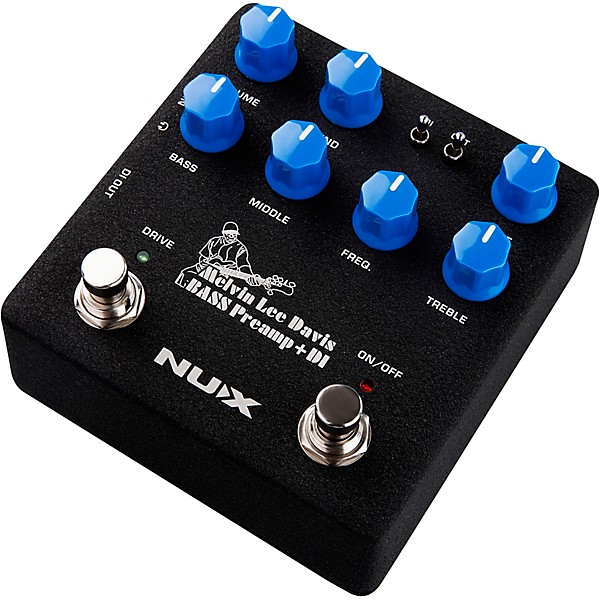 NUX Melvin Lee Davis Bass Preamp + DI Pedal Black | Guitar Center