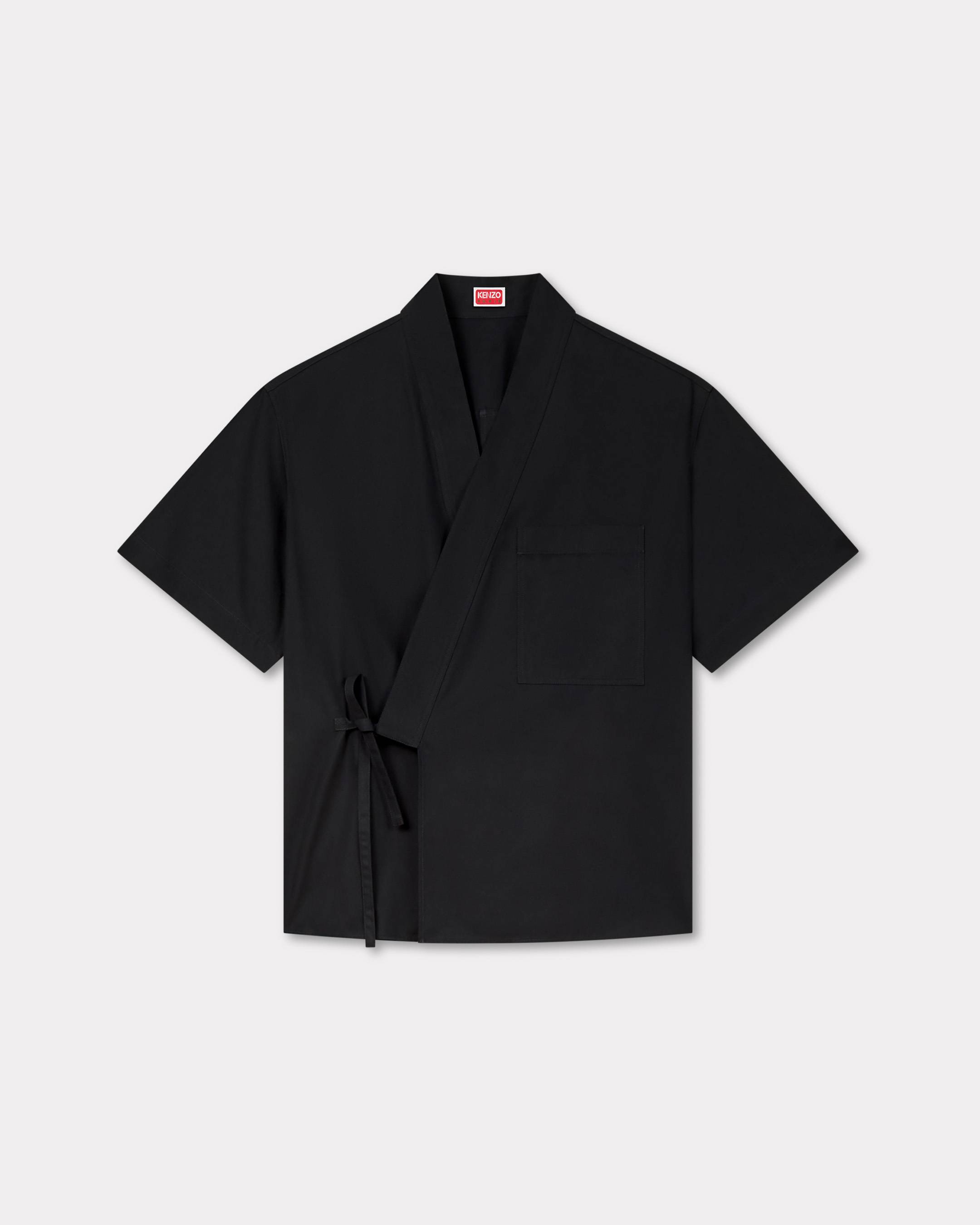 Kimono short sleeve shirt in cotton poplin | Men's | KENZO