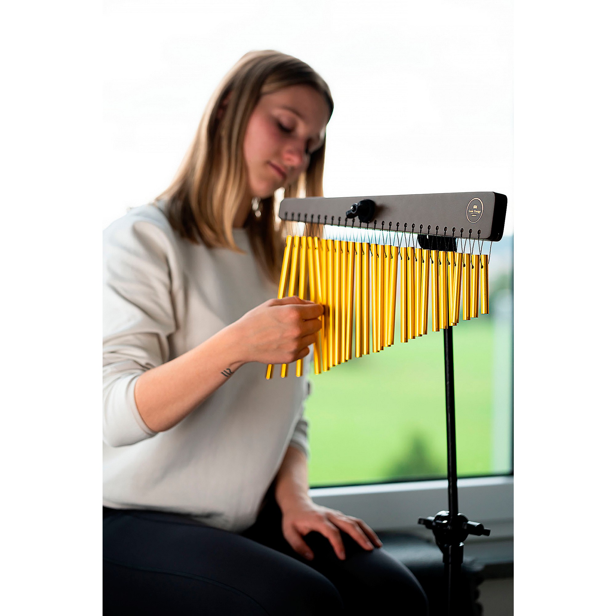 MEINL Sonic Energy CH27WB Single Row Chimes With 27 Gold-Anodized