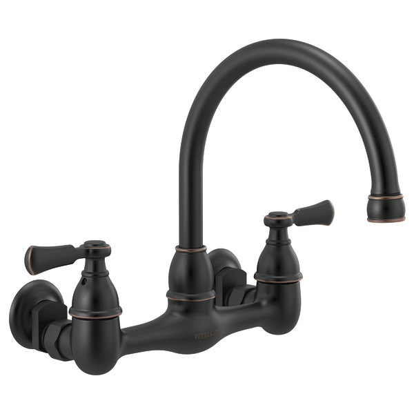 P2765LF-OB - Two-handle wall-mount kitchen faucet
