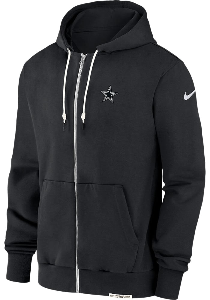 Nike Dallas Cowboys Mens BLACK Sideline Player Full Zip Full Zip