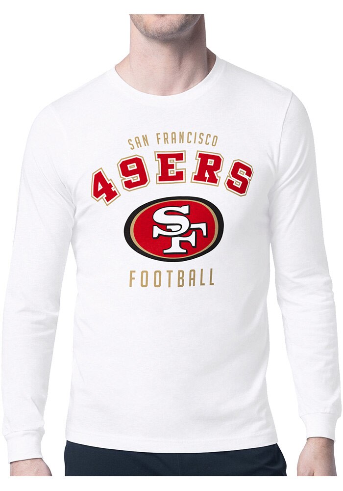 Starter San Francisco 49ers Logo Long Sleeve T Shirt White - 43440680