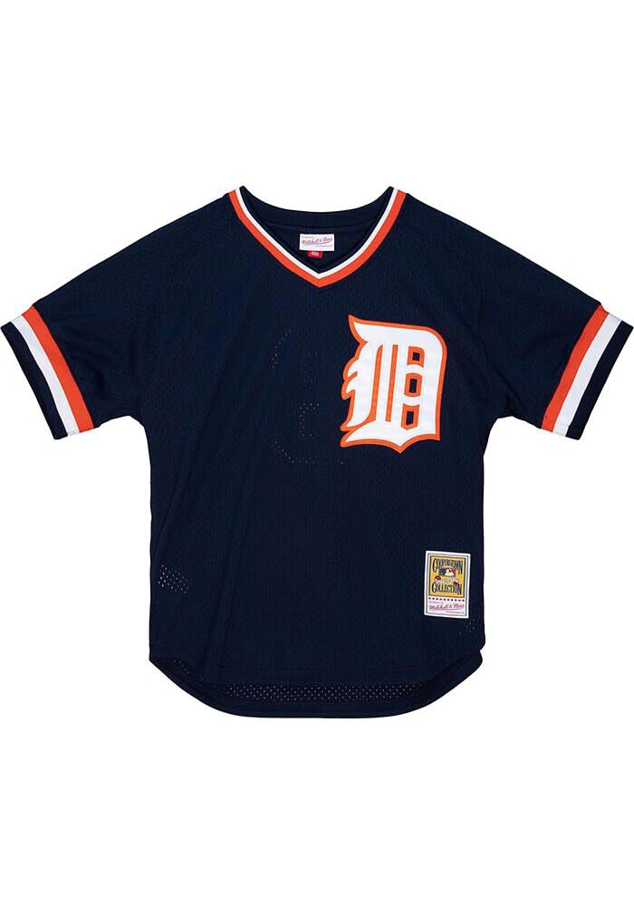 Detroit Tigers Alan Trammell Mitchell and Ness NAVY 1984 Authentic