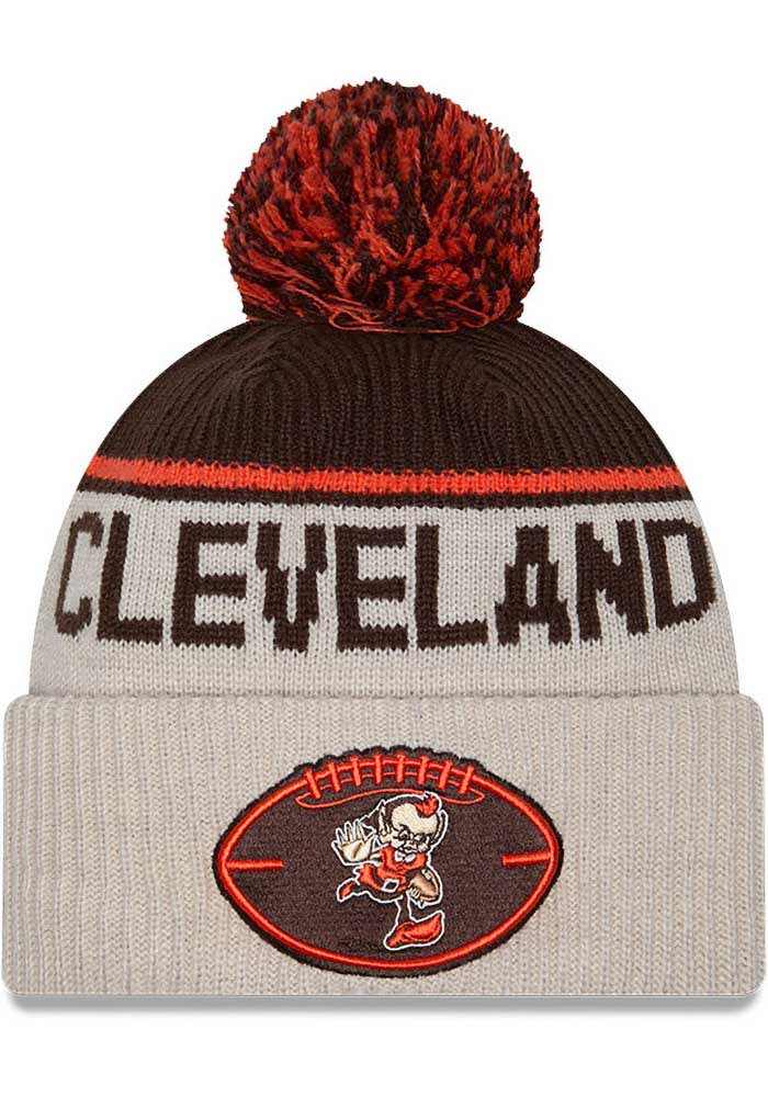 Cleveland Browns New Era IVORY 2024 Sideline Historic Sport Cuff