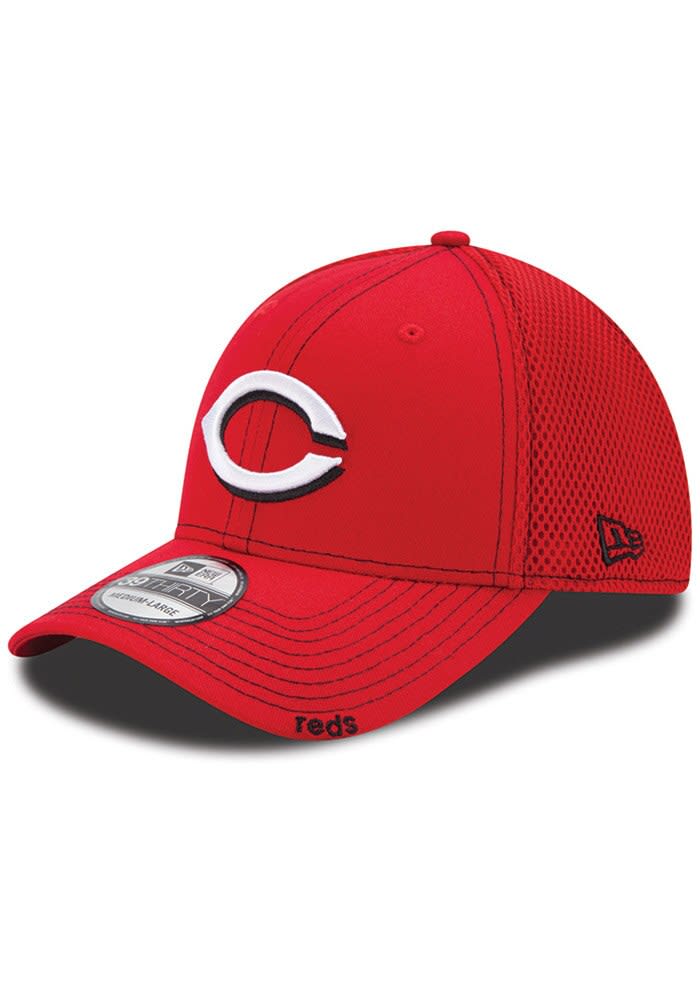 Cincinnati Reds Mens Team Neo 39THIRTY Red New Era Flex Hat - 5905204