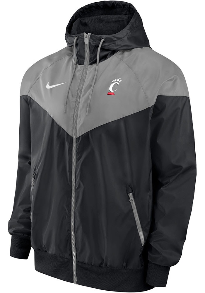 Nike Mens BLACK Cincinnati Bearcats Windrunner - 19868263