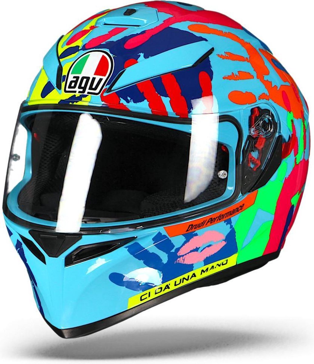 Agv K-3 SV Misano 2014 Hands Valentino Rossi Integraalhelm
