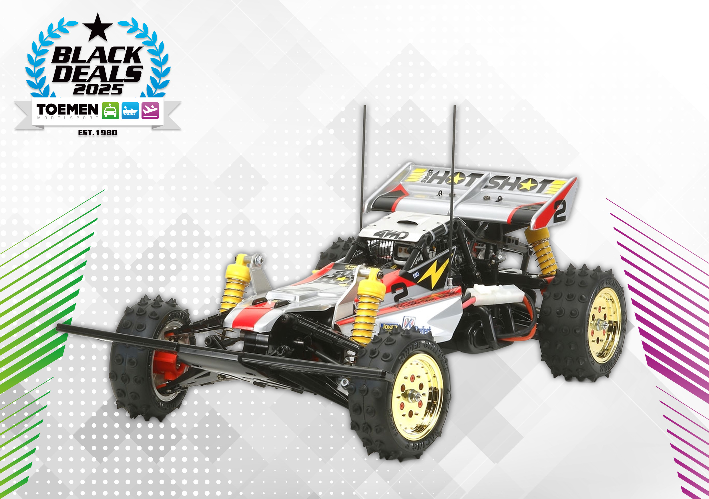 Tamiya offroad 1/10 Super Hotshot 2012 4WD RC car (with motor and