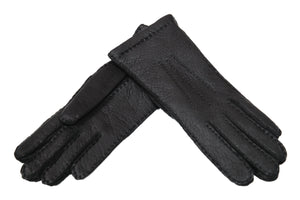 レディース手袋◇ペッカリー◇ブラック/NERO《カシミヤ》 – Merola