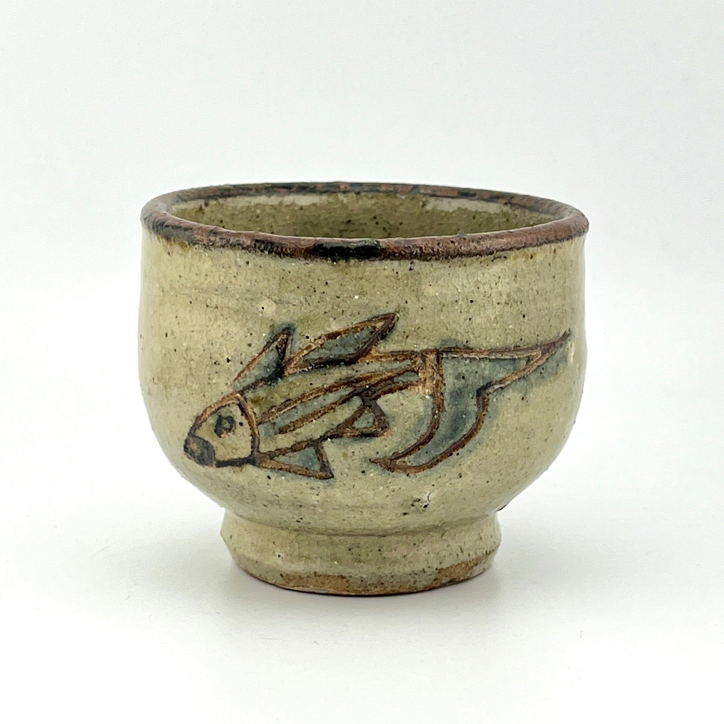 大幅値下げしました！ 人間国宝 金城次郎 魚文 中皿 壺屋焼 人間国宝