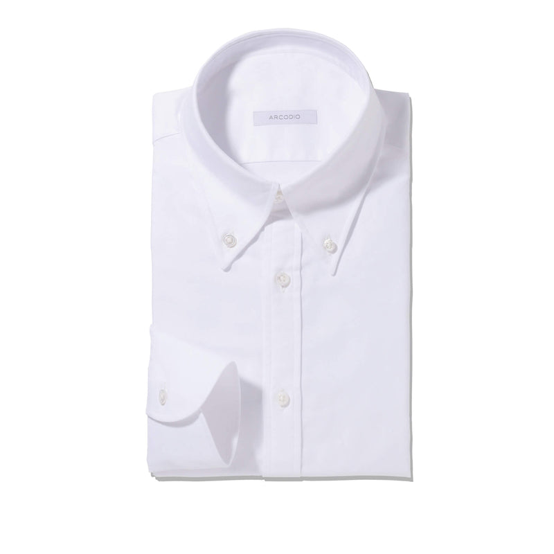 MMW限定】干場別注ボタンダウンシャツ ホワイト – MINIMAL WARDROBE