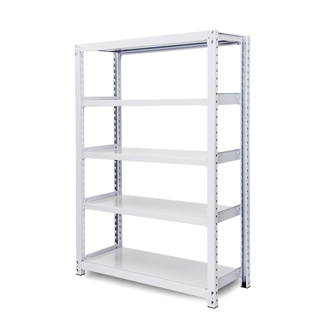 300kg/段 中量ボルトレス棚 高さ1800 x 棚板5枚（有効4段）x 横幅1200