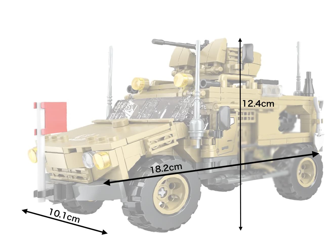 AFM M-ATV M1240A1 耐地雷/伏撃防護装甲車 488Blocks | ミリタリー