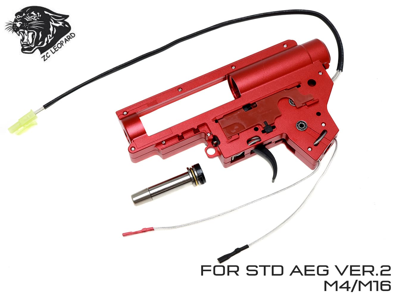 ZC LEOPARD V2 QD A7075 CNCメカボックスセット for AEG M4 [配線方法