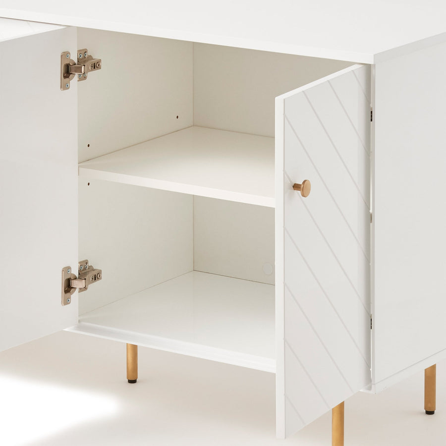 Francfranc(フランフラン) ソルティール サイドボード ホワイト（W1200