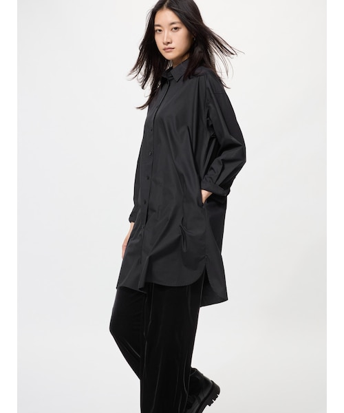 オーバーサイズシャツワンピース｜ユニクロの通販｜&mall（アンド