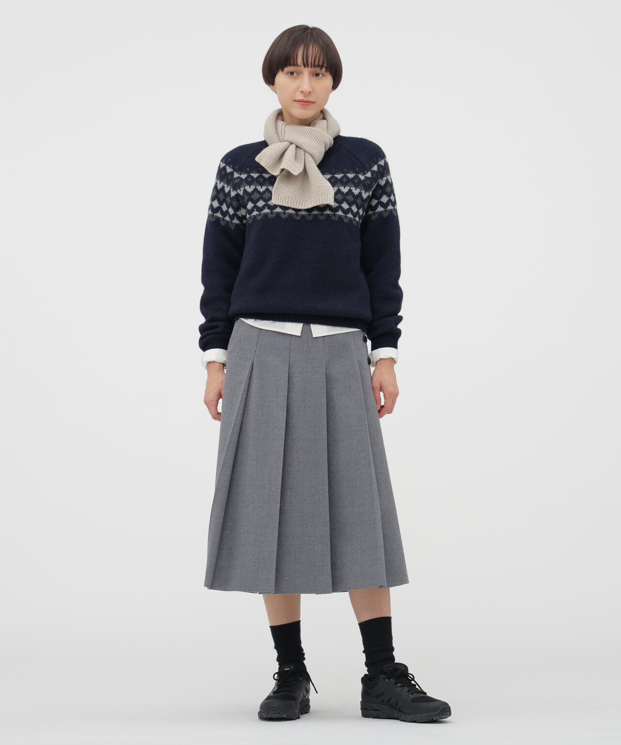FLANNEL WOOL SKIRT | MARGARET HOWELL（マーガレット・ハウエル