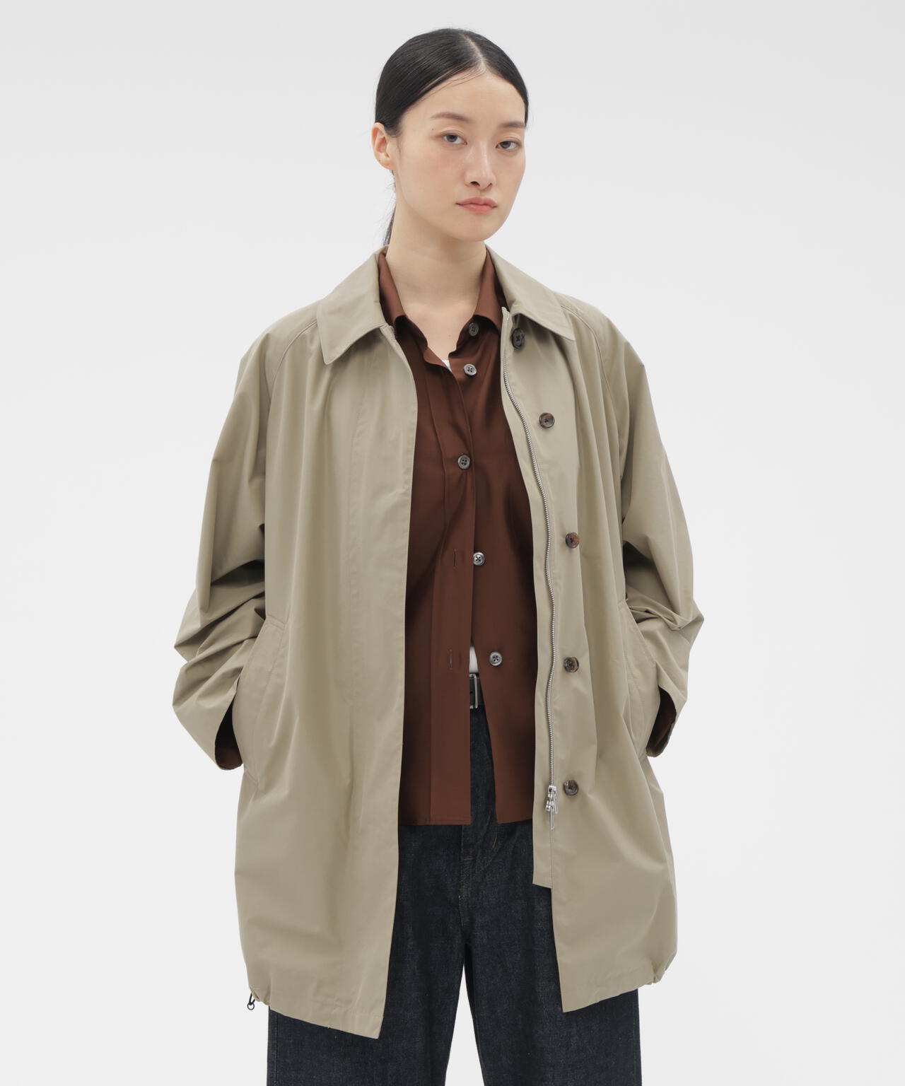 DENSE COTTON NYLON POPLIN COAT | MARGARET HOWELL（マーガレット