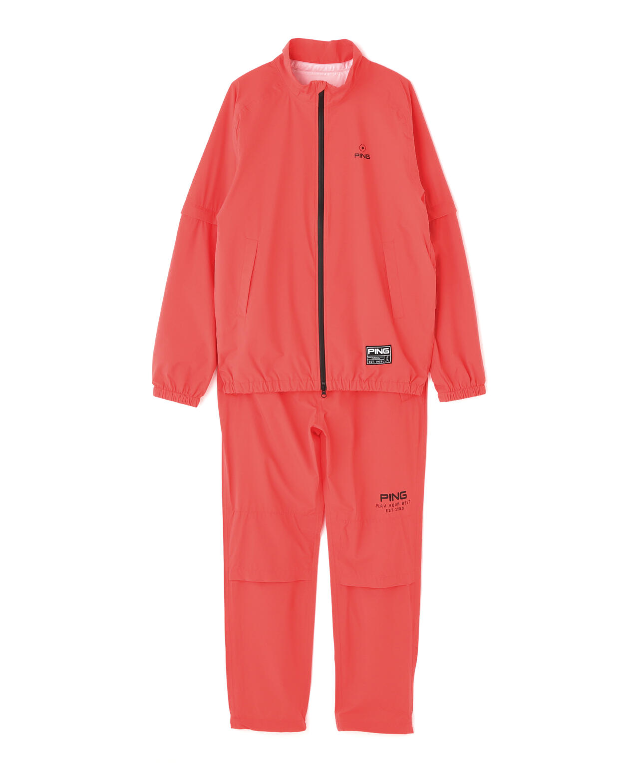 PING APPAREL】ダーミザクスレインウェアトップ&ボトムセット ＜GOLD