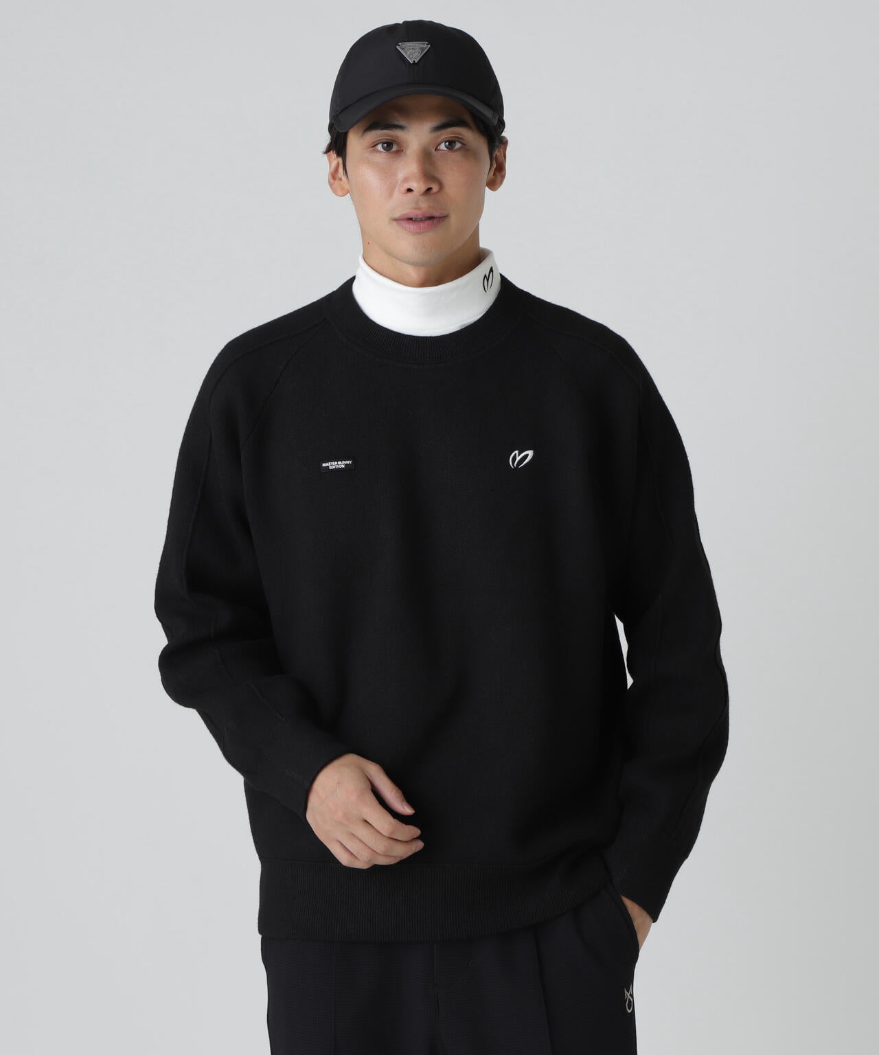 Wジャガードクルーネックニットプルオーバー | MASTER BUNNY EDITION