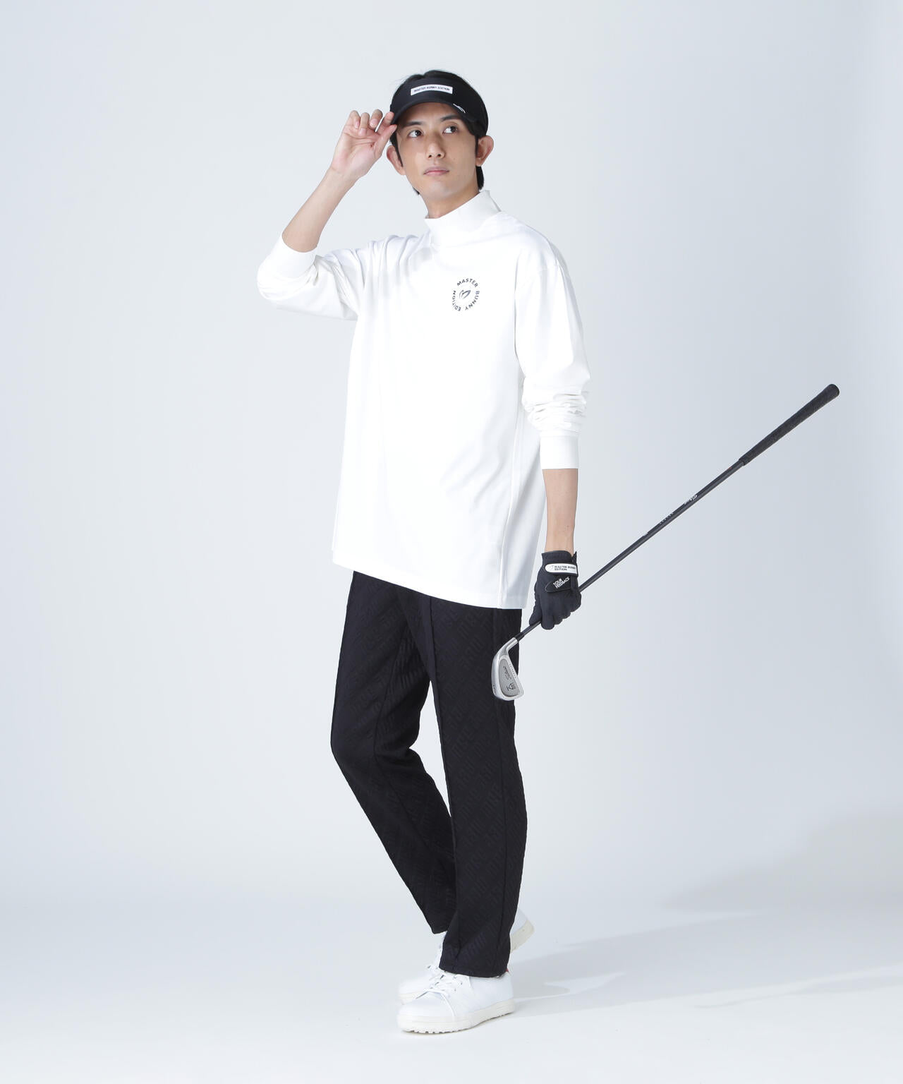 マスターバニーエディション】ロングパンツ 花柄 黒x白 インナー