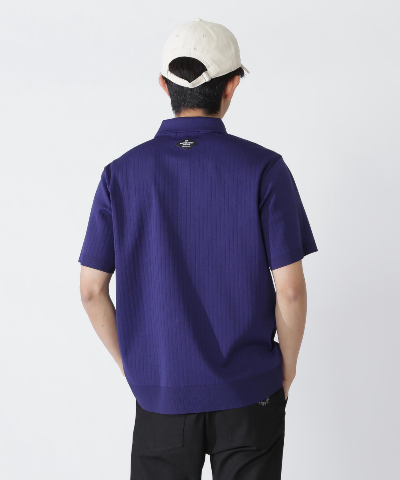 リブスタート針抜きスムース半袖ポロシャツ | MASTER BUNNY EDITION
