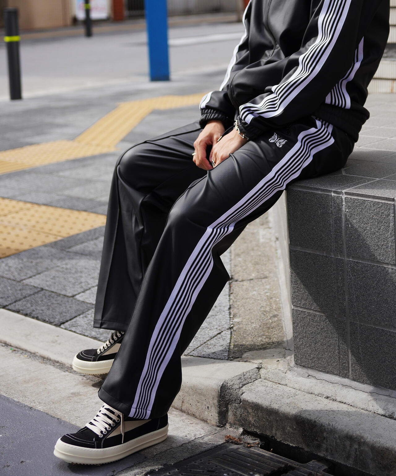 NEEDLES/ニードルズ/【LHP EXCLUSIVE】TRACK PANT - SYNTHETIC LEATHER