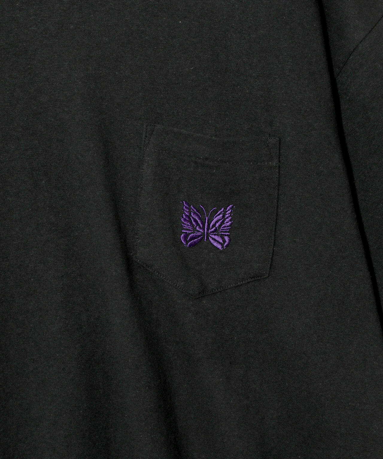 NEEDLES/ニードルズ/S/S PAPILLON EMB.POCKET TEE - COTTON JERSEY