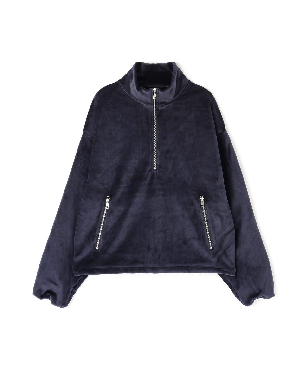 DankeSchon/ダンケシェーン/W-FACE VELOUR HALF ZIP STAND | L.H.P