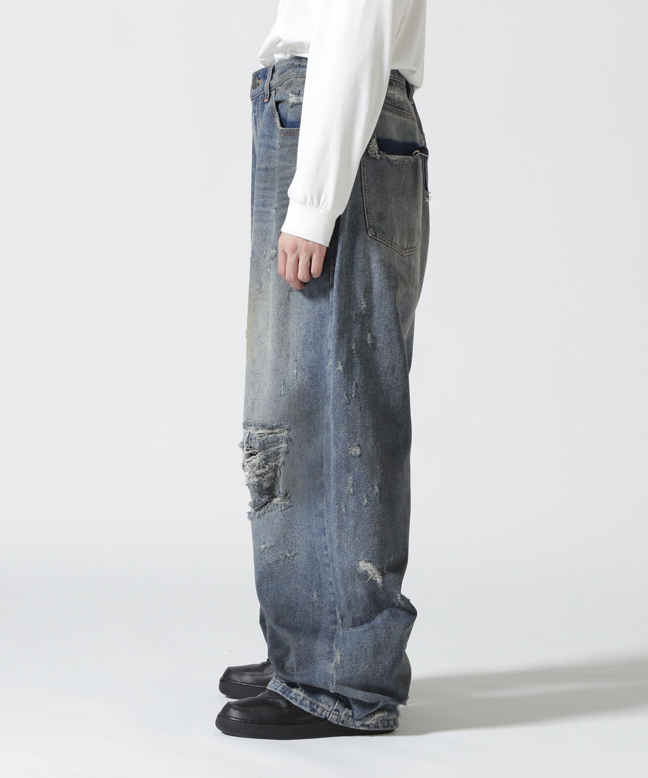 FR(13)NDS/フレンズ/HDKダメージワイドパンツ | ROYAL FLASH（ロイヤル