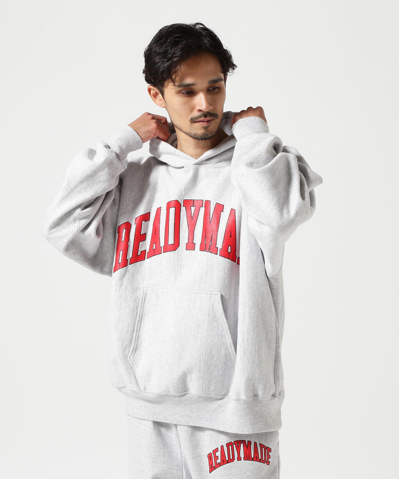 READYMADE/レディーメイド/HOODIE ARCH LOGO/GRAY | ROYAL FLASH