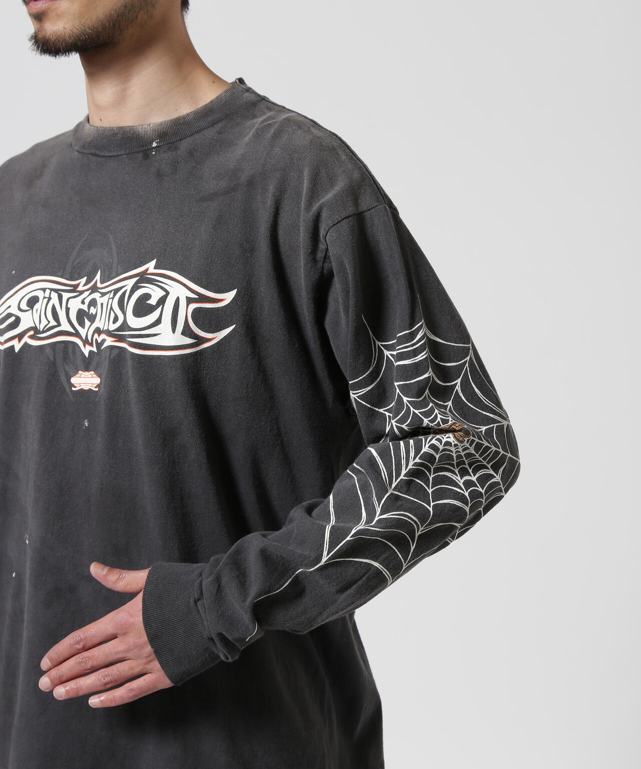 SAINT MICHAEL/セントマイケル/ML_LS TEE INSANITY BLACK | ROYAL