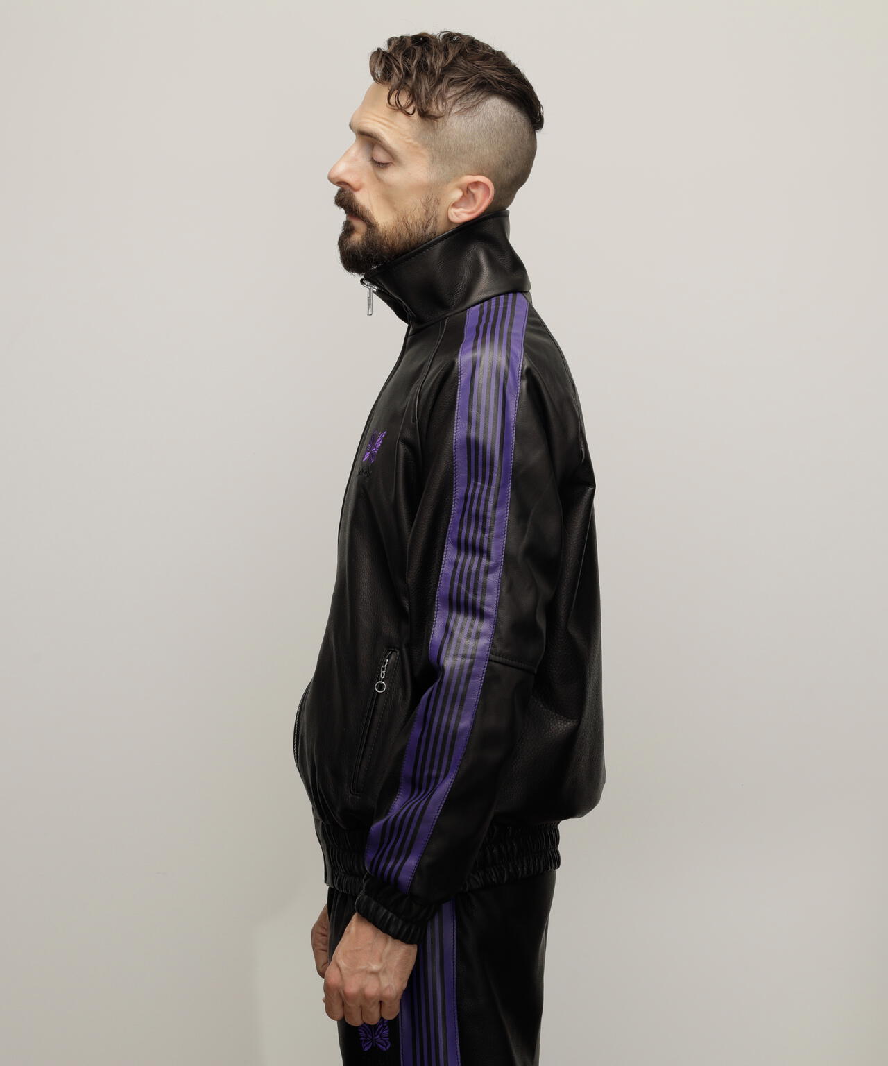 NEEDLES/×ニードルス/LEATHER TRACK JACKET/レザー トラックジャケット