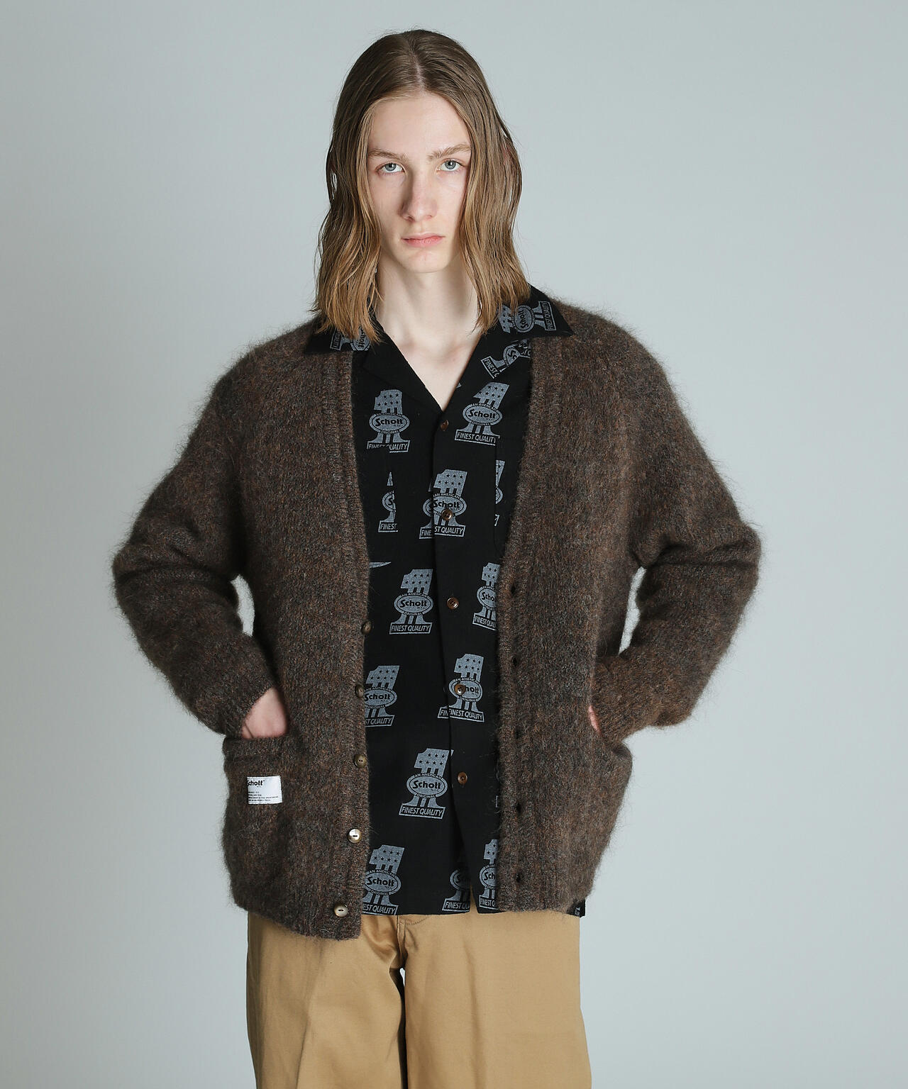 MOHAIR KNIT CARDIGAN/モヘアニット カーディガン | Schott（ショット