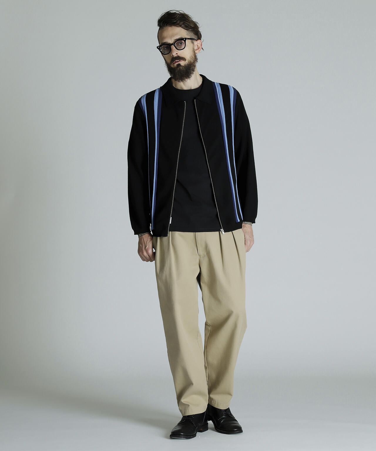 LS ZIP KNIT CARDIGAN/LS ジップ ニットカーディガン | Schott