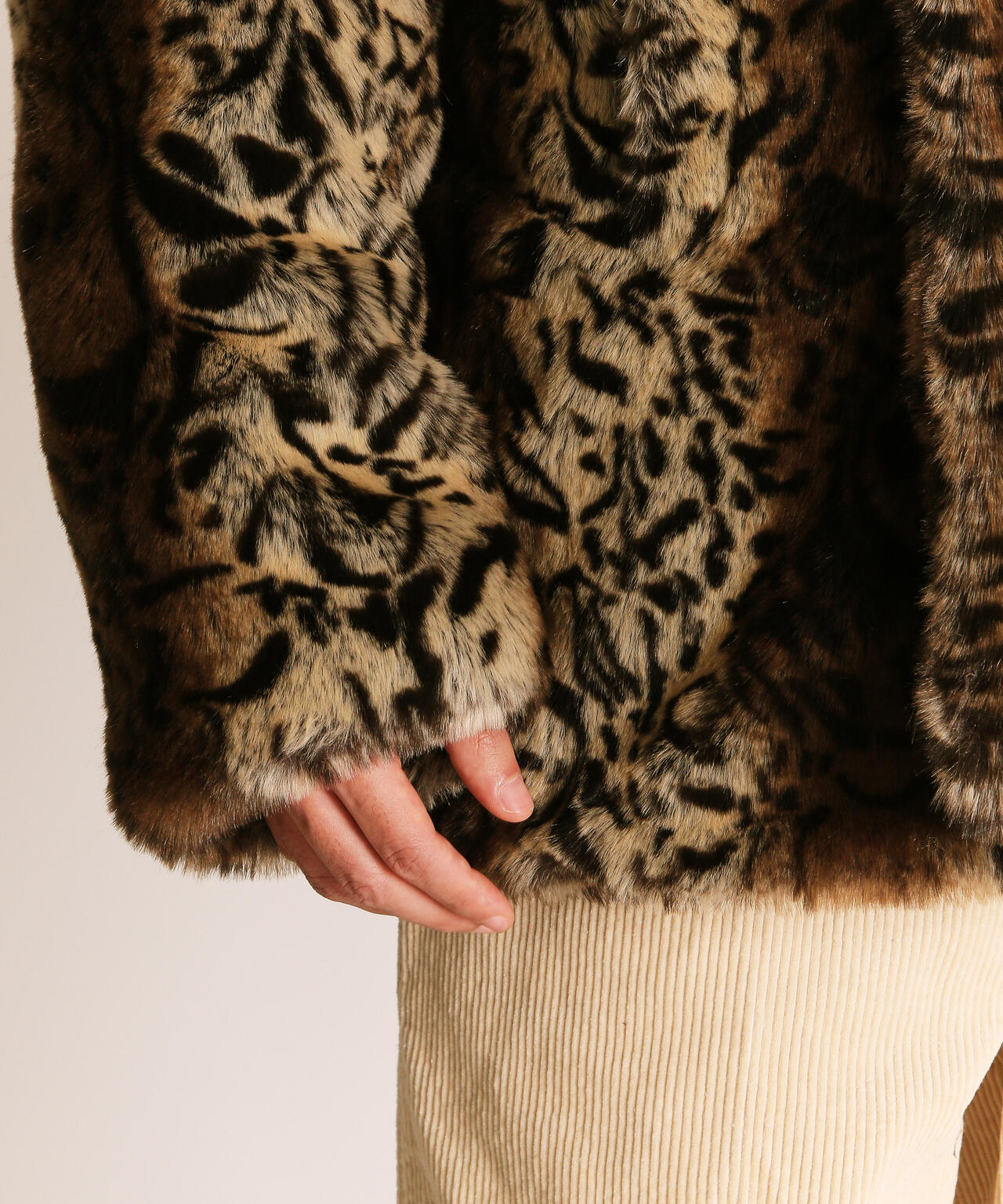 LEOPARD FUR PEACOAT/レオパード ファーコート | Schott（ショット