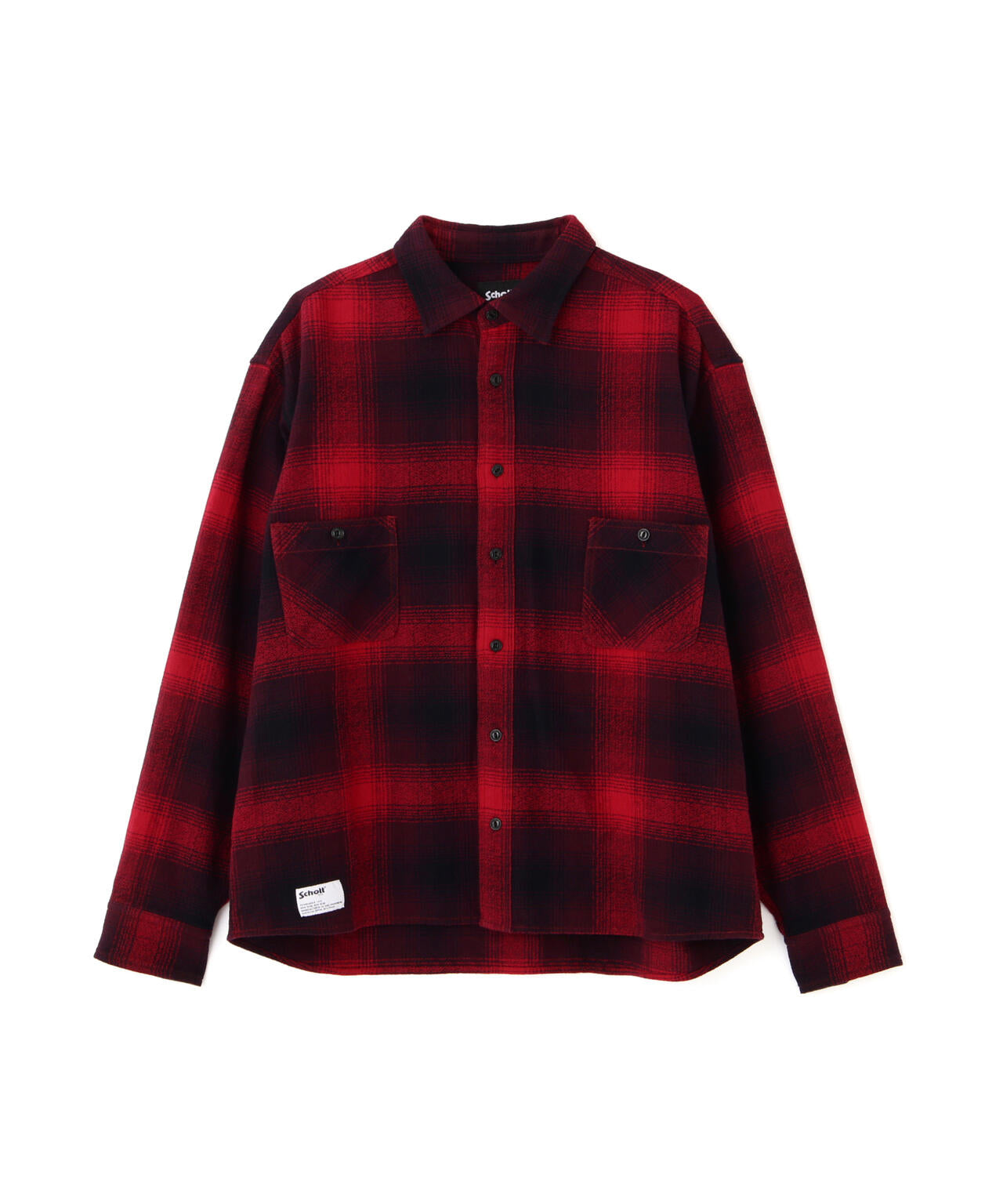 OMBRE CHECK CF LS SHIRT/オンブレ チェック CF LSシャツ | Schott