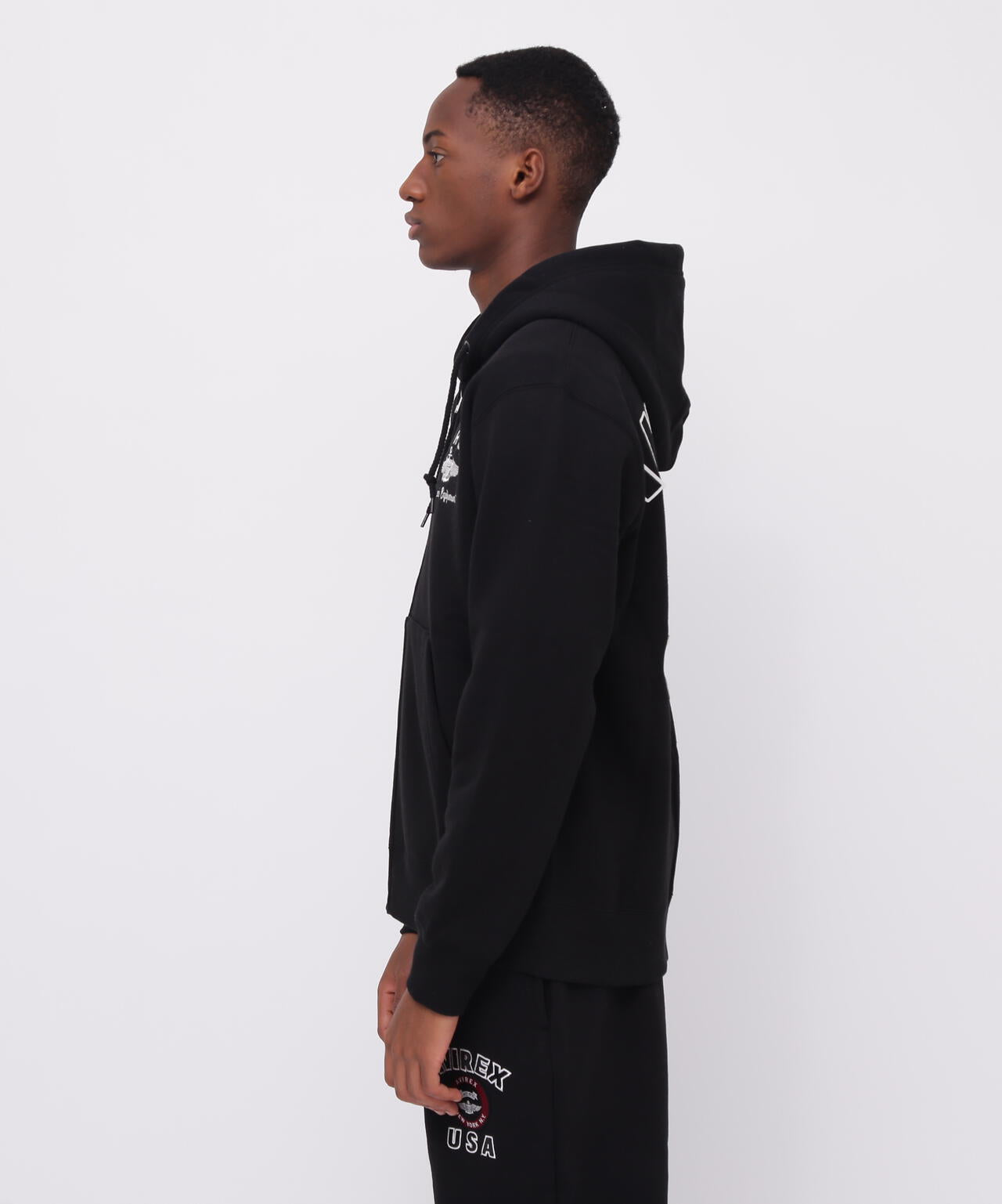 VARSITY LOGO SWEAT ZIP UP PARKA /バーシティ ロゴ スウェット ジップ