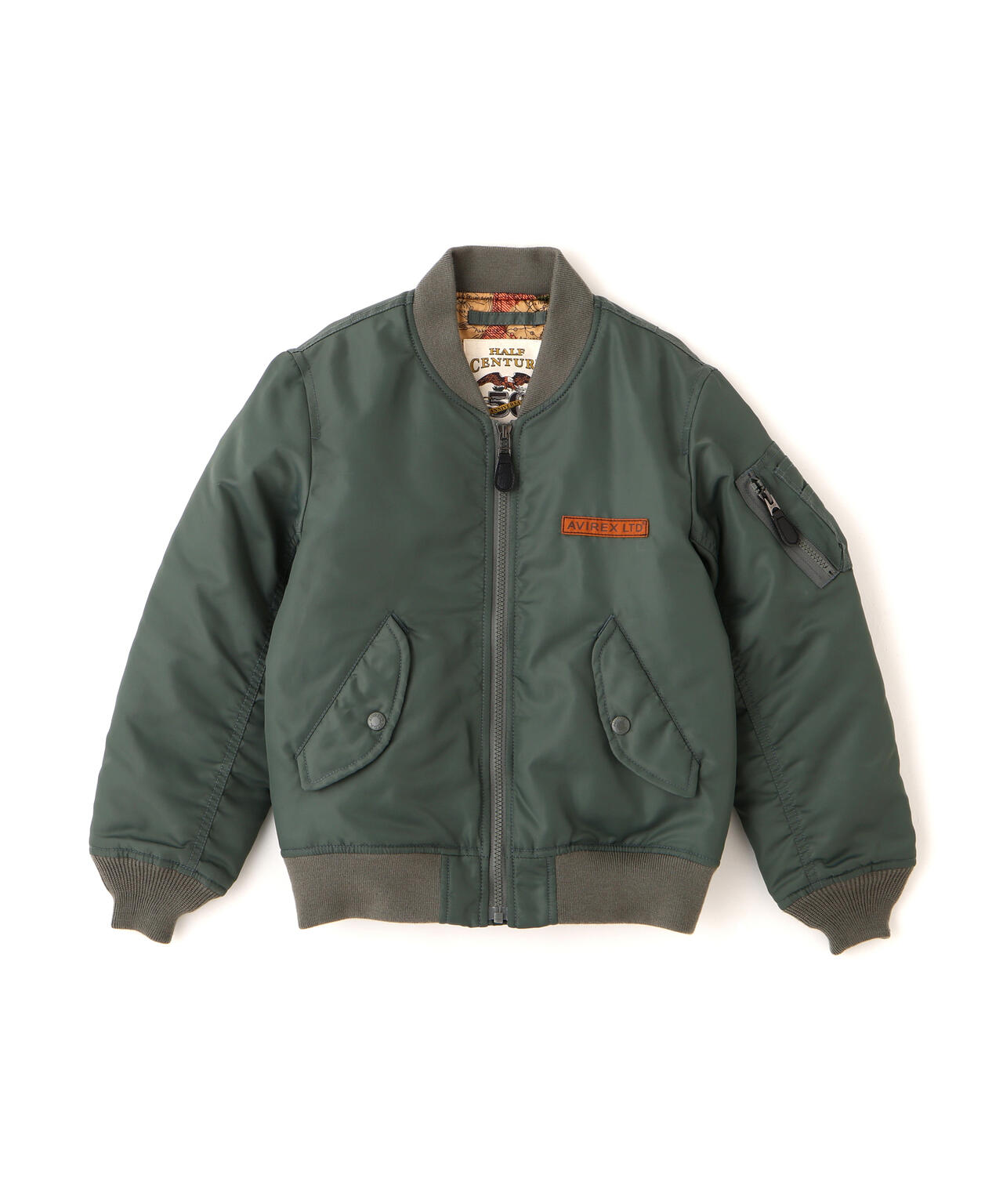 KIDS/50th Anniversary》MA-1 SIGNATURE BIG LOGO | AVIREX