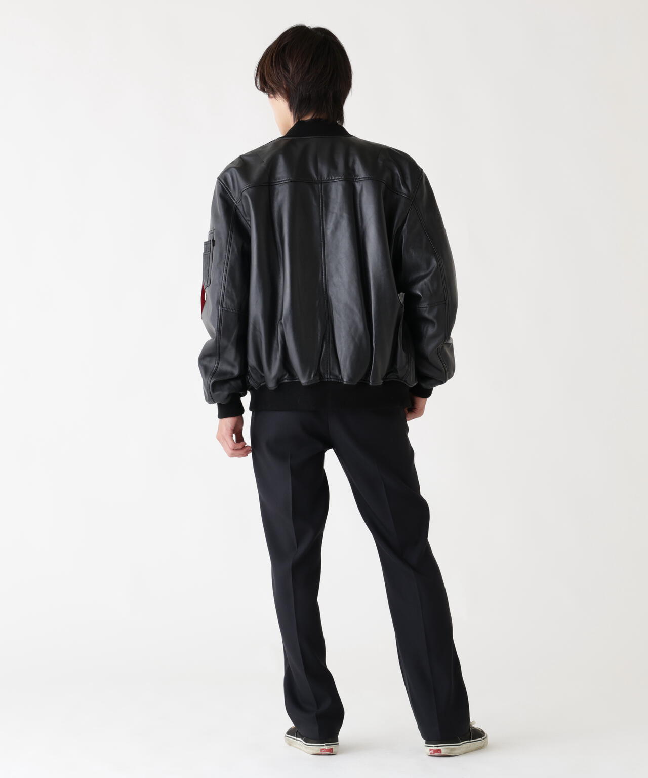 LEATHER MA-1 FLIGHT JACKET | Alpha Industries（アルファ